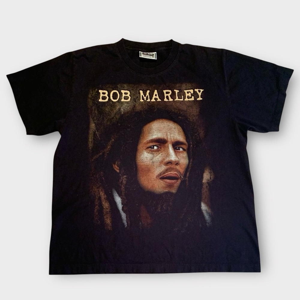 Vintage Bob Marley Single Stitch Large T-Shirt Wailers Reggae Band The Roxx Tag